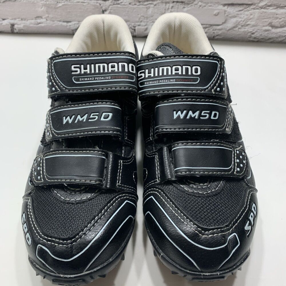 Shimano SH-WM50 Women Size 38 Mountain Bike Cycling Shoes SPD black EUC